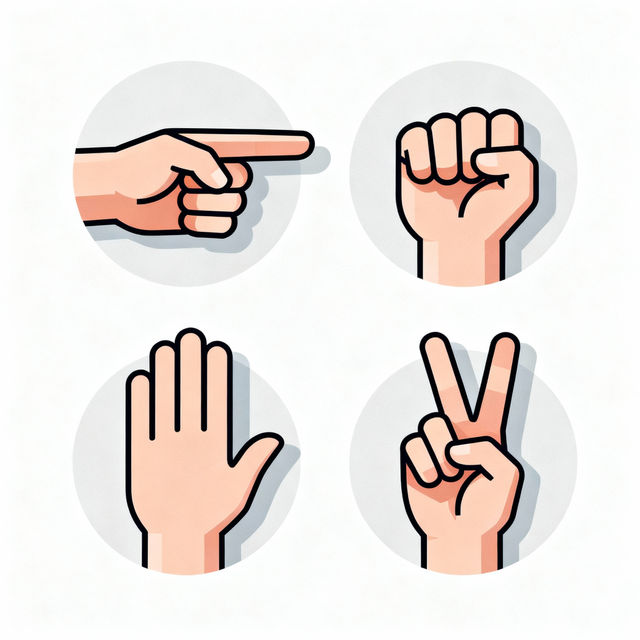 Hand Gestures Drawing gallery