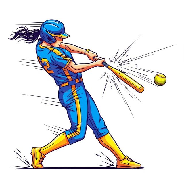 Explore AI-Generated Softball Drawings gallery