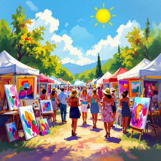 Los Altos Art And Wine Festival Art gallery