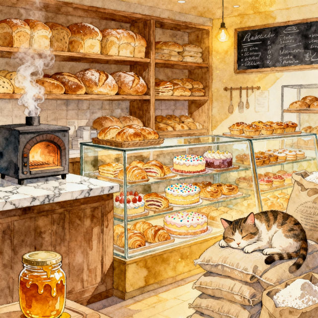 Bakery Drawings - AI Generated gallery