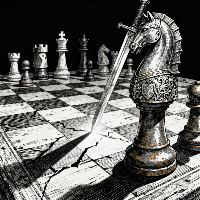 Chess Piece Drawing - AI Generated Art gallery