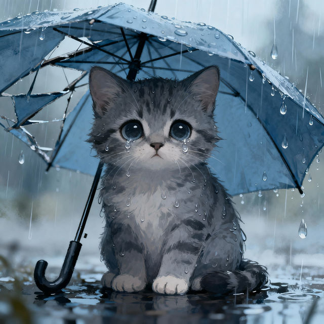 Sad Cat Drawings - Made With AI gallery