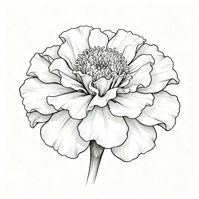 Marigold Drawings - Easy AI Art gallery