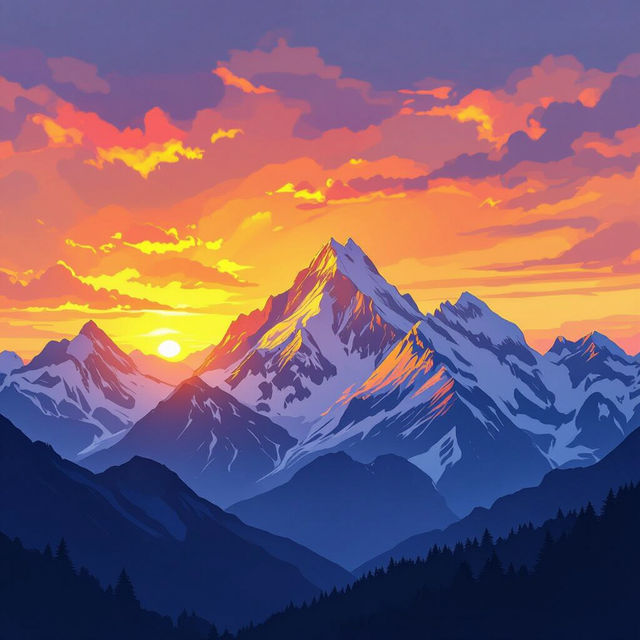 AI-Generated Mountain Wallpaper gallery