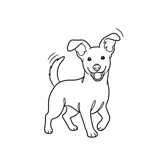 Simple Dog Drawings Made With AI gallery
