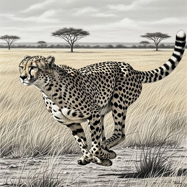 Create a Cheetah Drawing With AI gallery