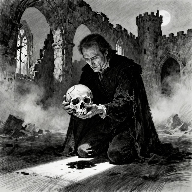 Hamlet Drawings - AI Generated Art gallery