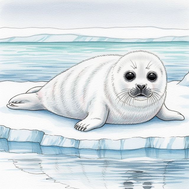 Explore Beautiful Seal Drawings Created With AI gallery
