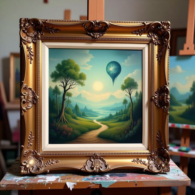 AI Art with Picture Frames gallery