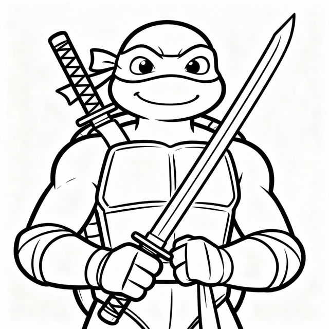 Easy Leonardo Ninja Turtle Drawing gallery