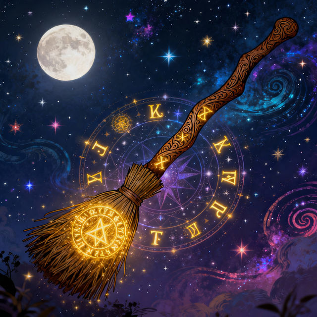 Witch Broom Drawings - AI Generated Art gallery