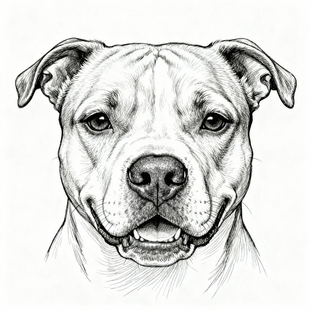 Pitbull Drawings - Made With AI gallery