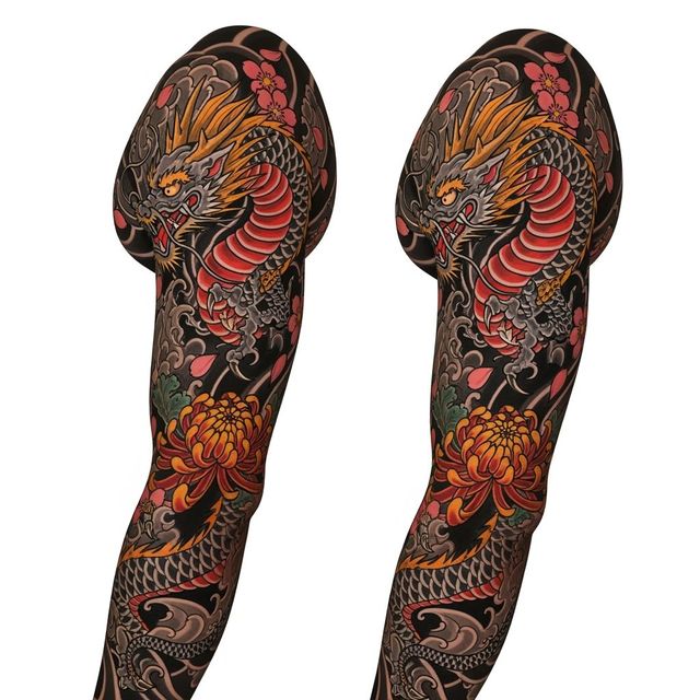 AI-Generated Full Sleeve Tattoo Designs gallery