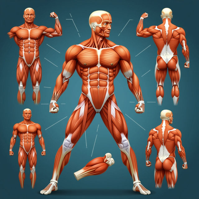 Muscle Drawing Reference gallery
