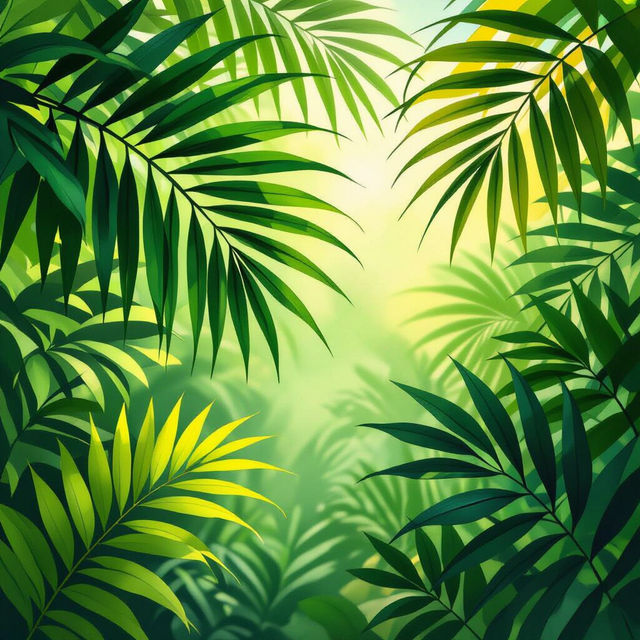 Palm Frond Wallpaper - Tropical Vibes gallery