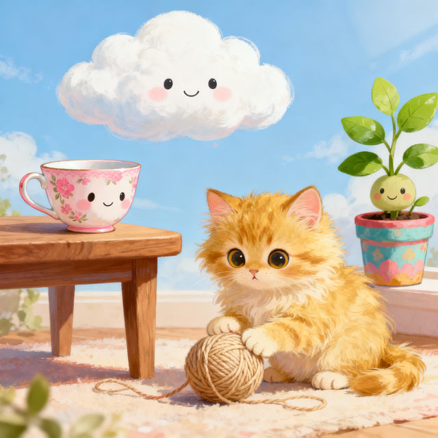 Drawing Cute Things - AI Generated gallery