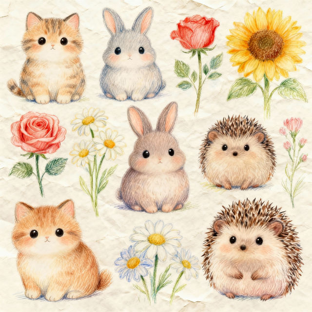 Cute Easy Colored Pencil Drawings gallery