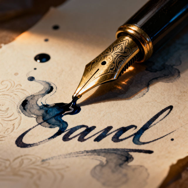 Fountain Pen Art - Created With AI gallery