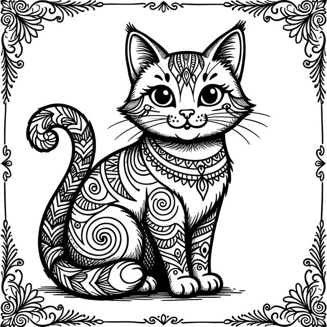 Cat Coloring Pictures gallery