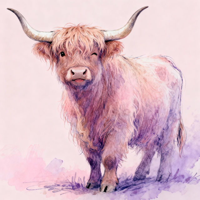 Highland Cow Sketches gallery