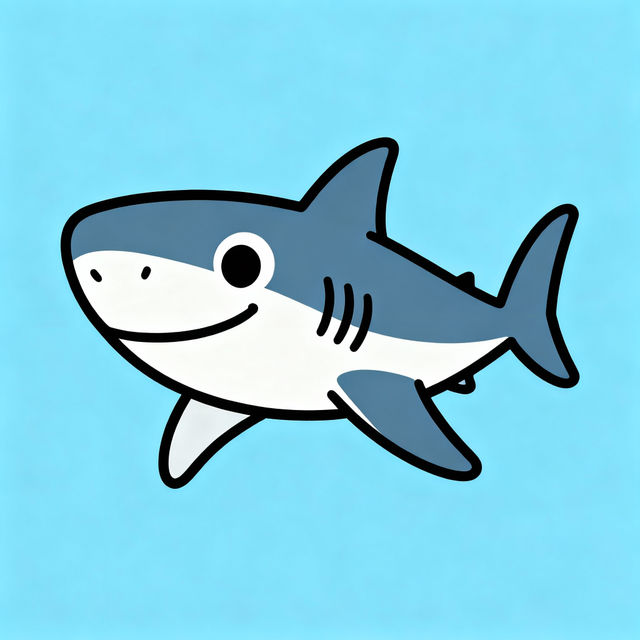 Great White Shark Drawings - Easy AI Art gallery