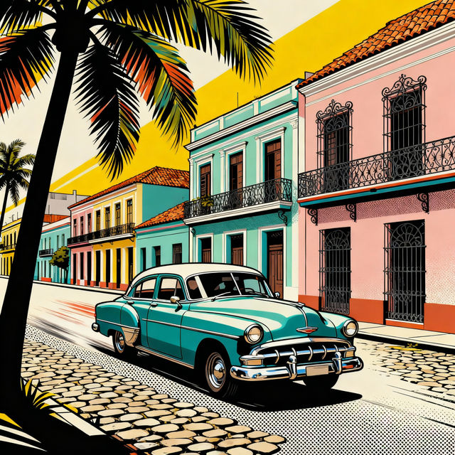 Cuba Drawings - AI Generated Art gallery