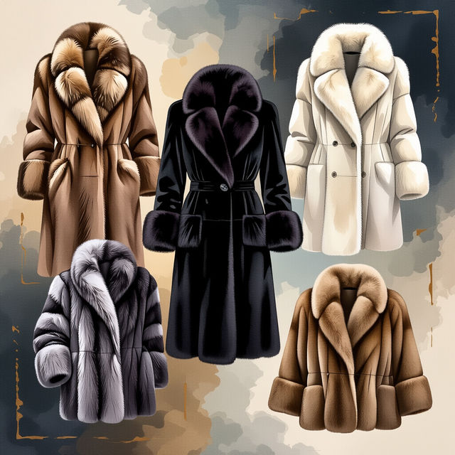 Pictures Of Different Types Of Fur Coats gallery