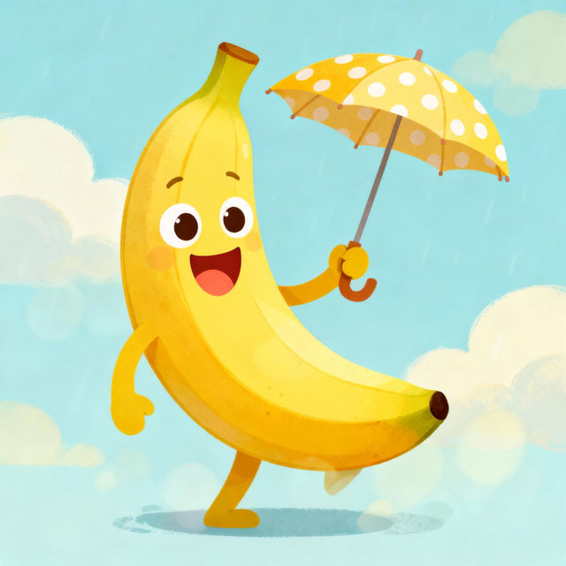 Banana Cartoon Drawings gallery