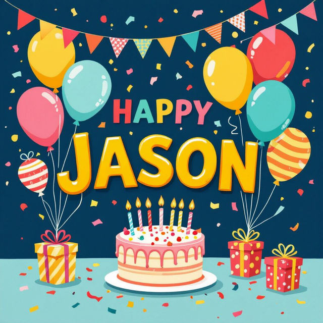 Happy Birthday Jason Images - Made With AI gallery