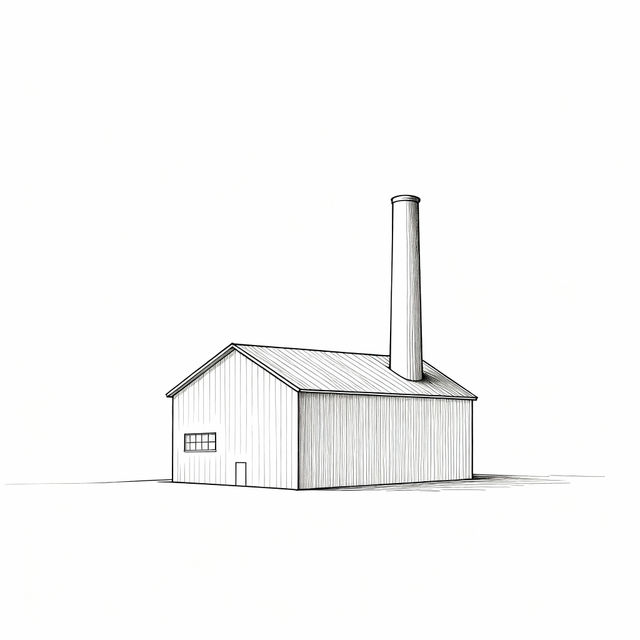 Simple Factory Drawings - AI Generated gallery