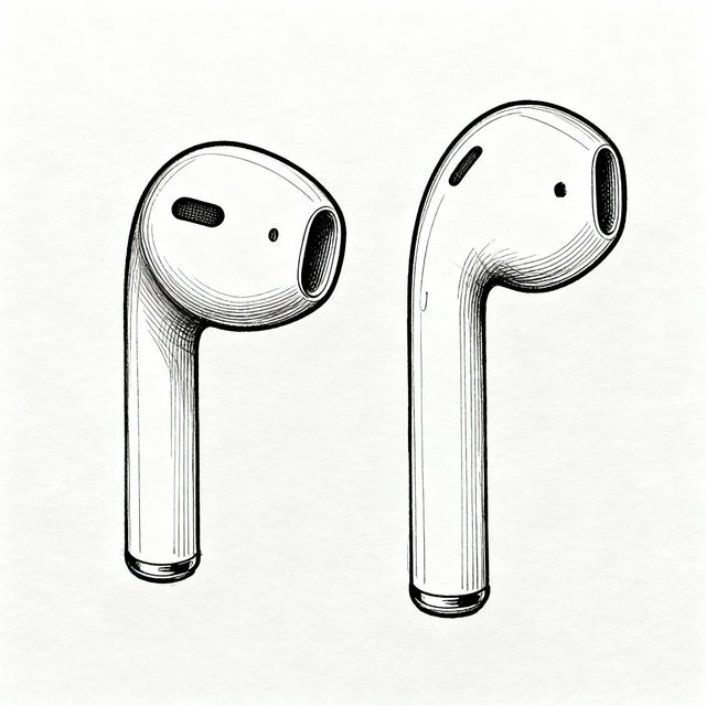 Airpods Drawing gallery