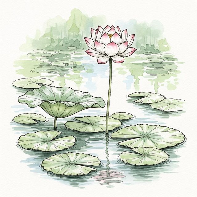 Explore Lily Pad Drawings gallery