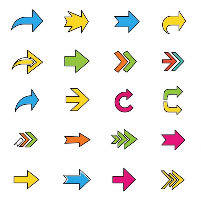 Browse AI-Generated Arrow Clip Art gallery