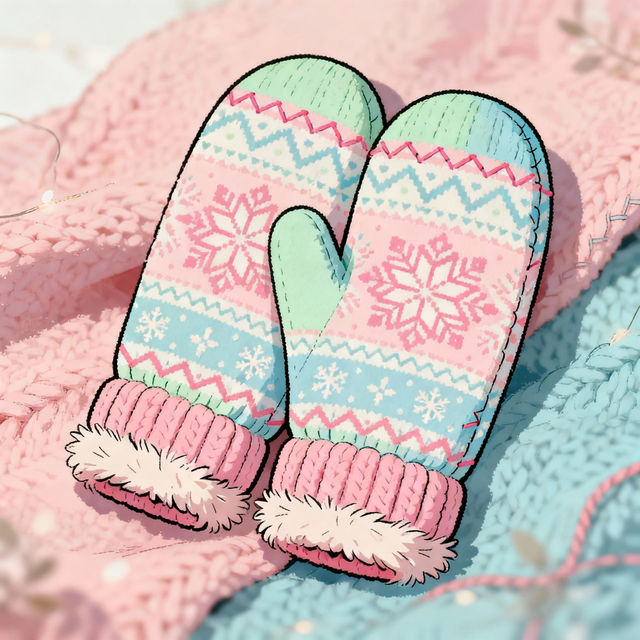 Mittens Drawings - Made With AI gallery