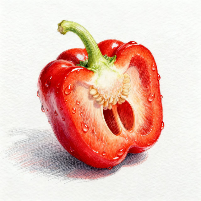 Bell Pepper Drawings - AI Generated Art gallery