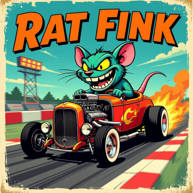 Old School Rat Fink Art gallery