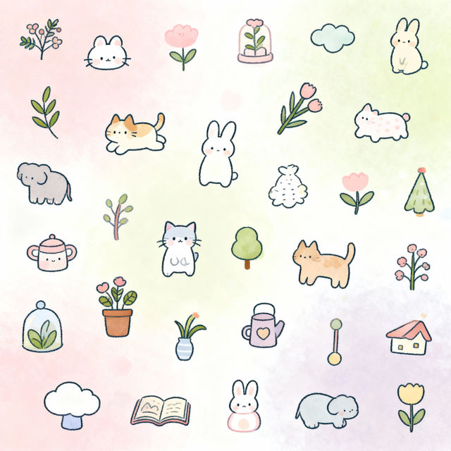 Cute Small Drawings - Made With AI gallery