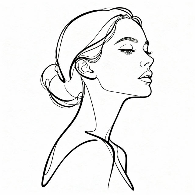 Line Art Woman gallery