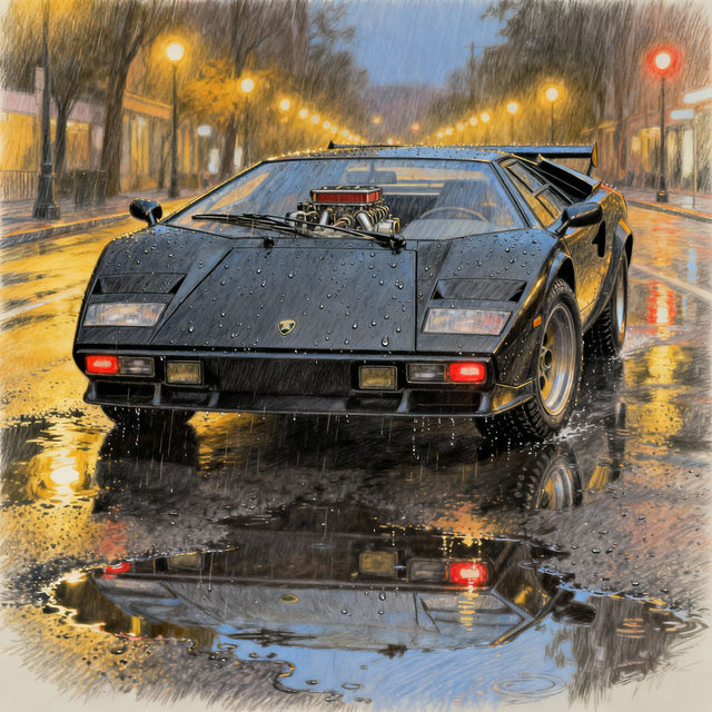 Lamborghini Drawings - Front View gallery