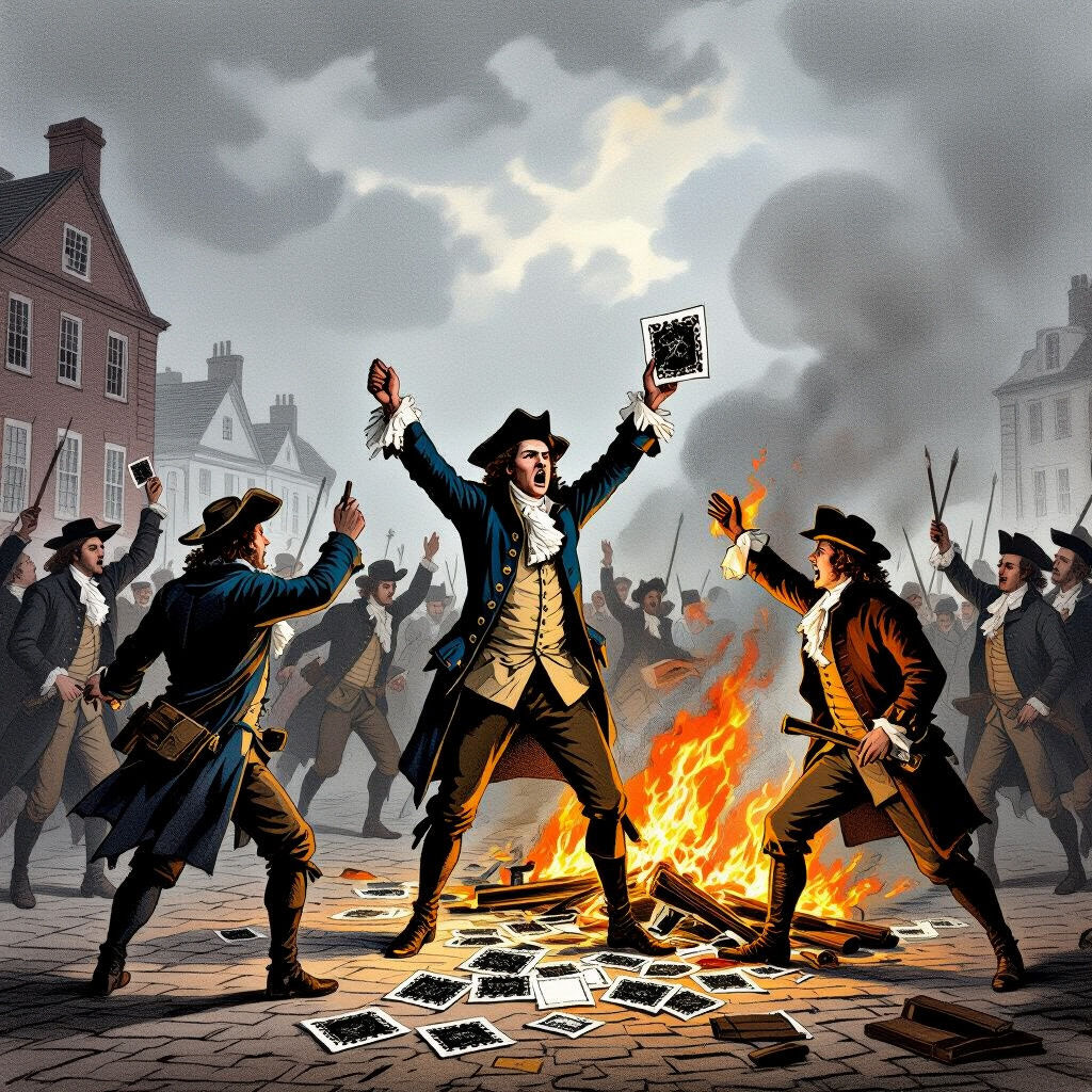 Stamp Act Pictures - AI Generated Art & Illustrations