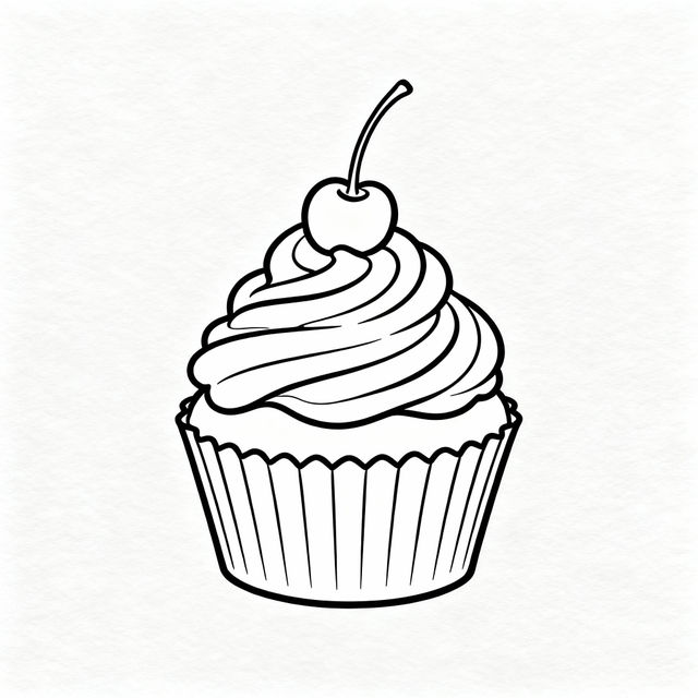 Easy Cupcake Drawings gallery