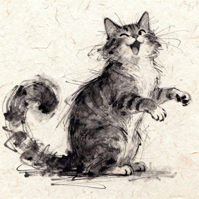 Cat Drawing Sketch gallery