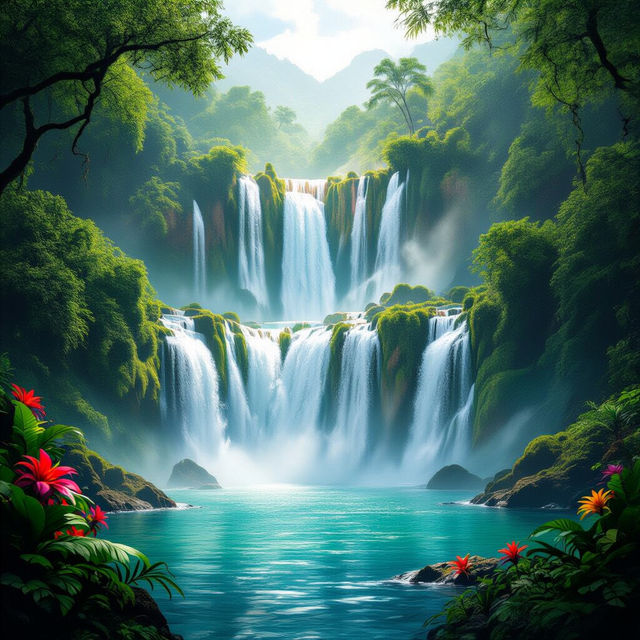 Water Fall Pictures - Made With AI gallery