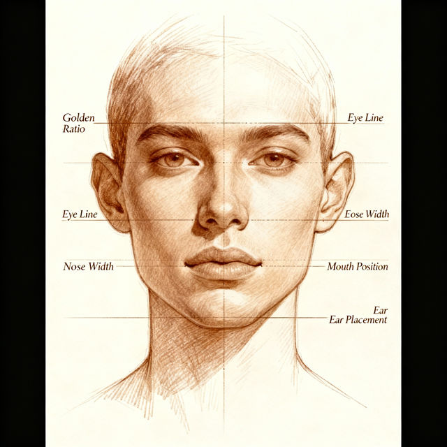 Facial Proportions Drawing gallery