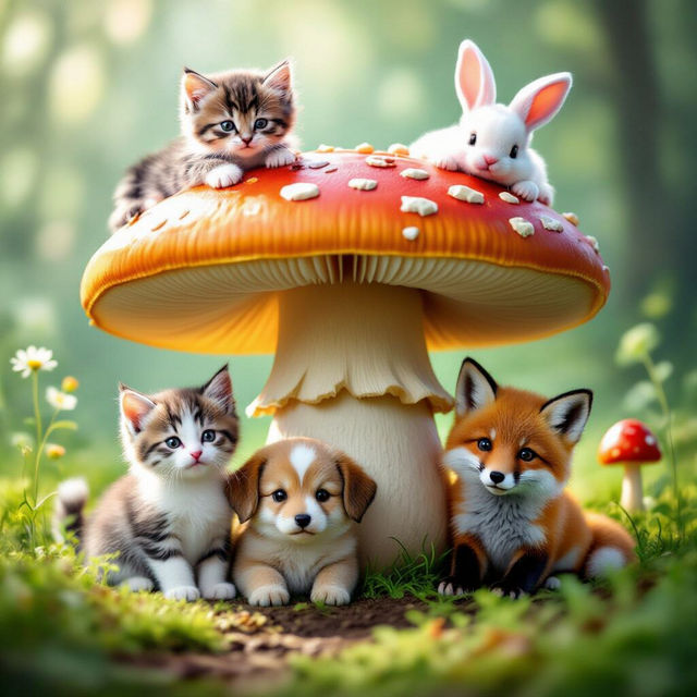 Cute Animal Wallpapers - Made With AI gallery
