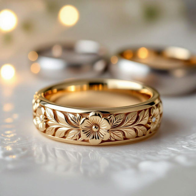 Art Carved Wedding Bands gallery