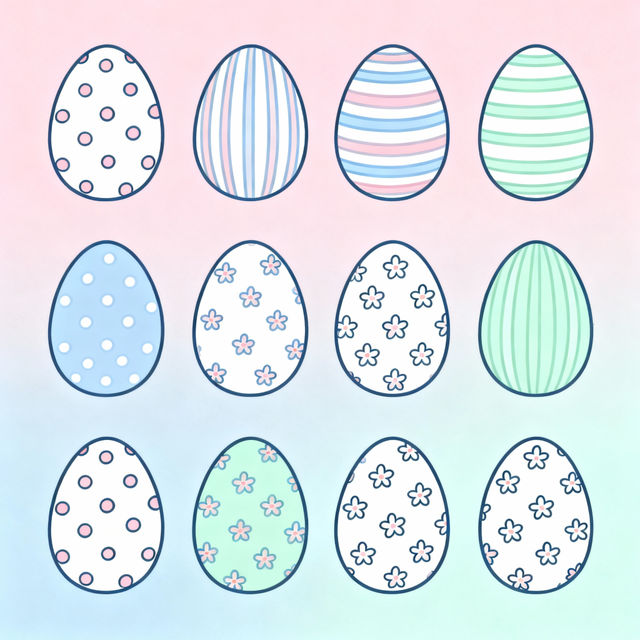 Easter Egg Drawing Easy gallery
