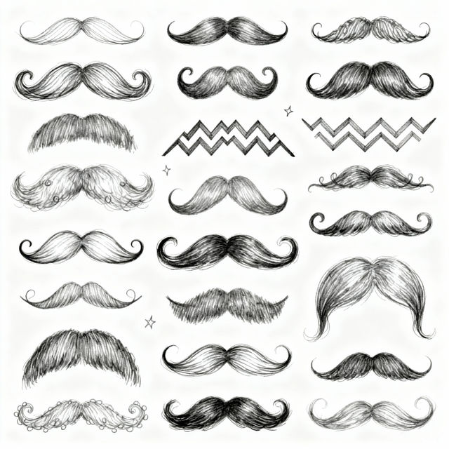 Mustache Drawings - Made With AI gallery