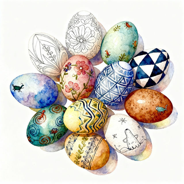 Egg Drawings - Creative AI Art gallery
