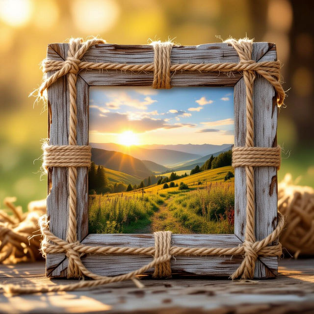 Rustic Picture Frames - Made With AI gallery